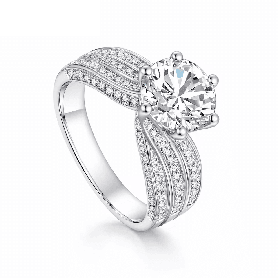 Side-profile reference of a solitaire ring