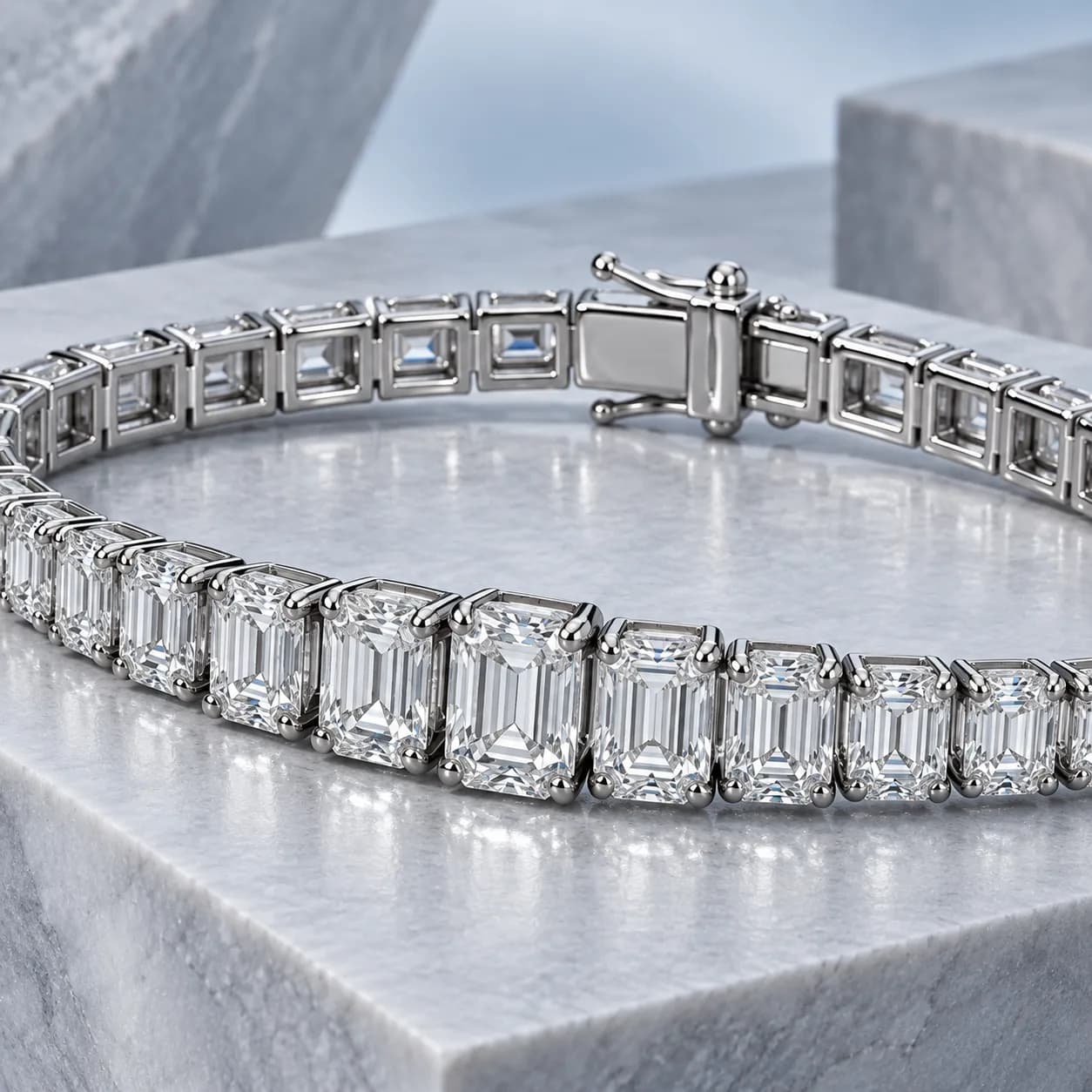 Concept macro view of the bracelet gallery and clasp